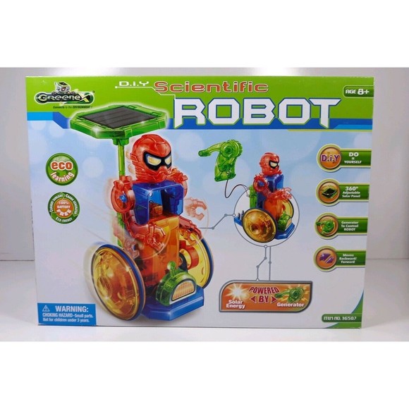 GreeneX DIY Scientific Robot Solar or Hand Crank Powered Lot of 2 - Picture 2 of 6